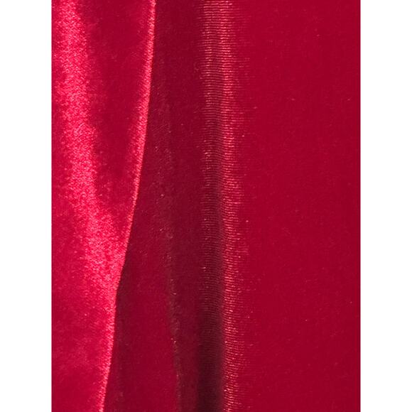 NWT Slim Factor women’s 1X deep crimson velvet top mesh insert 3/4 bell sleeves - Picture 5 of 8